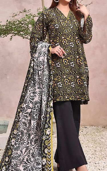 Khas Black Khaddar Suit | Pakistani Winter Dresses- Image 1