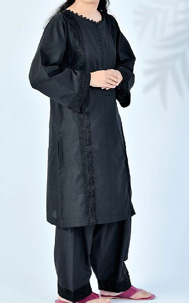 Khas Black Lawn Suit (2 Pcs) | Pakistani Lawn Suits- Image 2