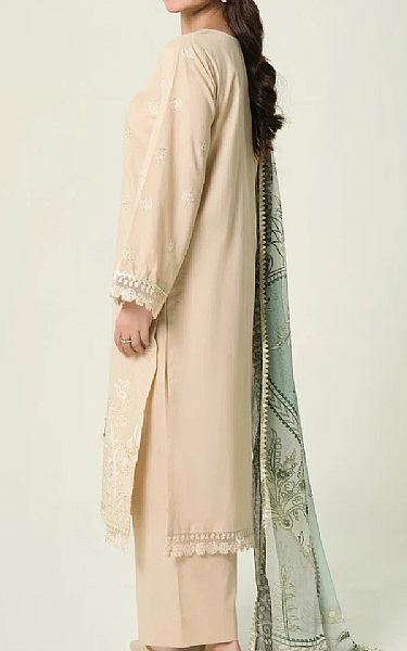 Khas Beige Lawn Suit | Pakistani Lawn Dress in USA- Image 2