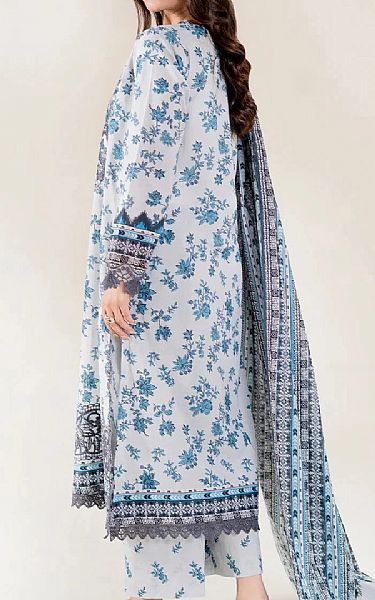 Khas Off White/Blue Lawn Suit | Pakistani Lawn Dress in USA- Image 2
