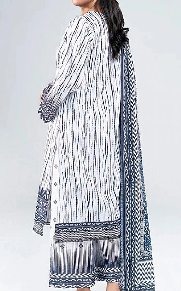 Khas White/Pickled Bluewood Lawn Suit | Pakistani Lawn Dress in USA- Image 2