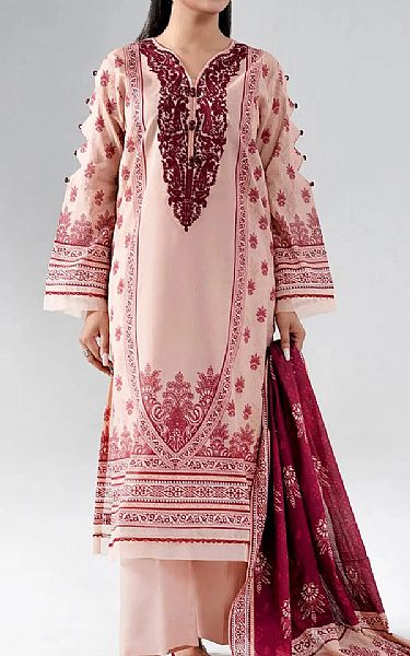 Khas Cavern Pink Lawn Suit | Pakistani Lawn Dress in USA- Image 1