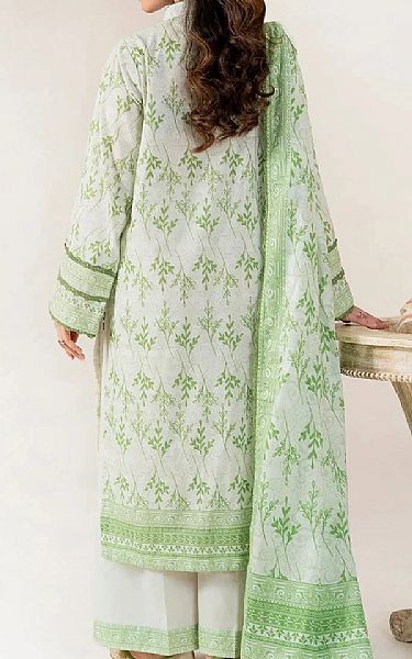 Khas Off White/Light Green Lawn Suit | Pakistani Lawn Dress in USA- Image 2