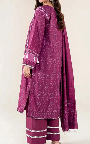 Khas Raspberry Rose Lawn Suit | Pakistani Lawn Dress in USA- Image 2