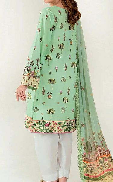 Khas Light Green Lawn Suit | Pakistani Lawn Dress in USA- Image 2