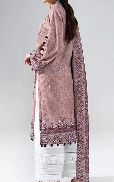 Khas Rosy Brown Lawn Suit (2 pcs) | Pakistani Lawn Dress in USA- Image 2