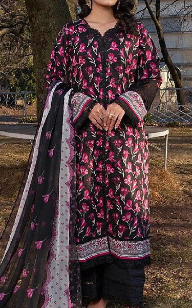 Khas Black Lawn Suit | Pakistani Lawn Dress in USA- Image 1