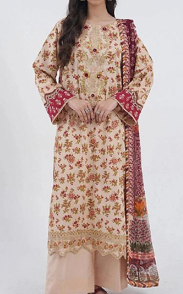 Khas Ivory Lawn Suit | Pakistani Lawn Dress in USA- Image 1