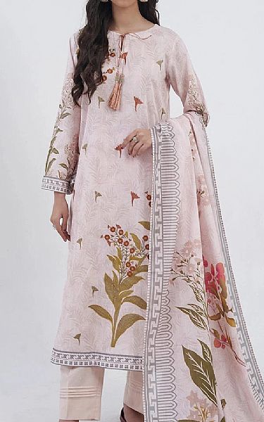 Khas Pale Pink Lawn Suit | Pakistani Lawn Dress in USA- Image 1