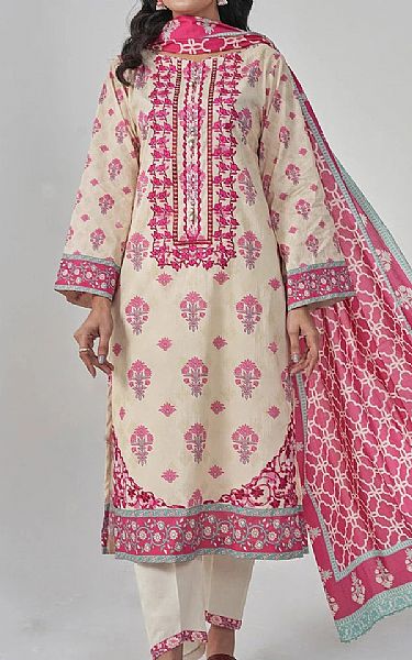 Khas Ivory Lawn Suit | Pakistani Lawn Dress in USA- Image 1