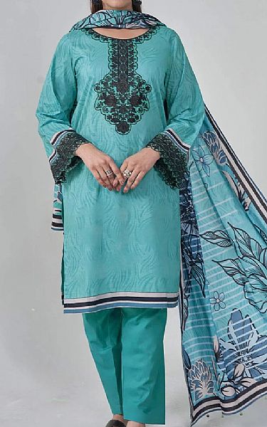 Khas Sea Green Lawn Suit | Pakistani Lawn Dress in USA- Image 1