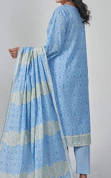 Khas Carolina Blue Lawn Suit | Pakistani Lawn Dress in USA- Image 2