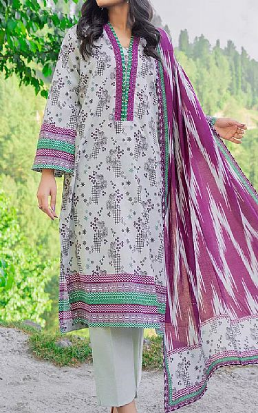 Khas Grey Lawn Suit | Pakistani Lawn Dress in USA- Image 1