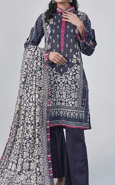 Khas Bright Grey Lawn Suit | Pakistani Lawn Dress in USA- Image 1