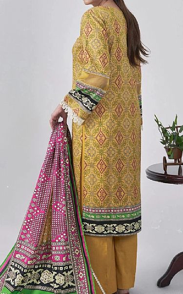 Khas Sand Gold Lawn Suit | Pakistani Lawn Dress in USA- Image 2