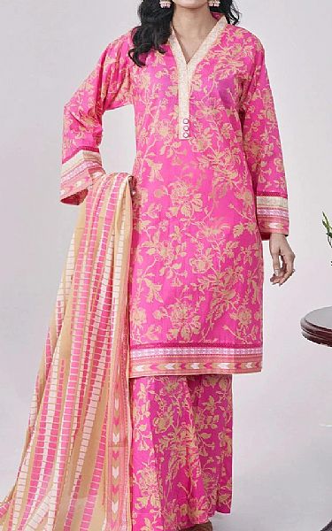 Khas Hot Pink Lawn Suit | Pakistani Lawn Dress in USA- Image 1