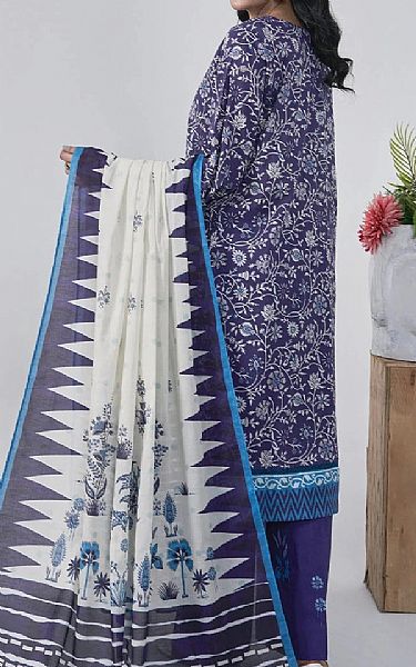 Khas Navy Blue Lawn Suit | Pakistani Lawn Dress in USA- Image 2