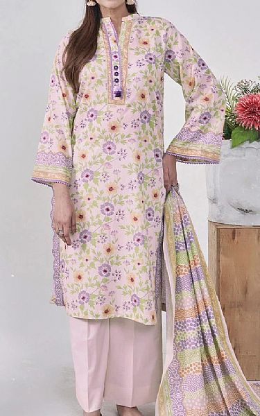 Khas Light Pink Lawn Suit | Pakistani Lawn Dress in USA- Image 1