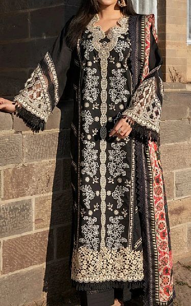 Khas Black Lawn Suit | Pakistani Lawn Dress in USA- Image 1