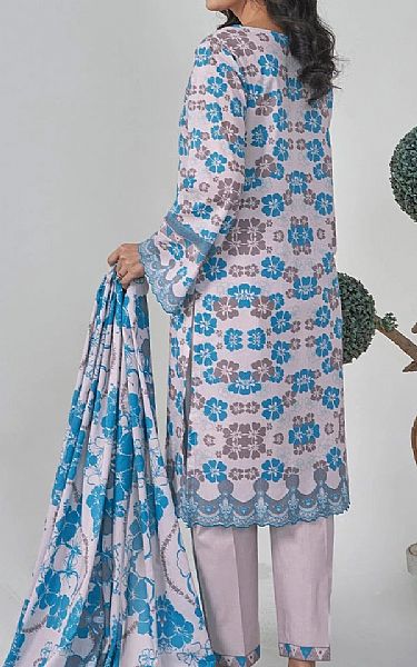Khas Pale Pink/Blue Lawn Suit (2 pcs) | Pakistani Lawn Dress in USA- Image 2