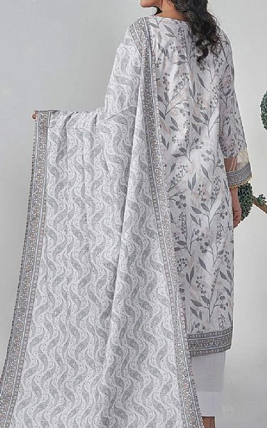 Khas Light Grey Lawn Suit (2 pcs) | Pakistani Lawn Dress in USA- Image 2