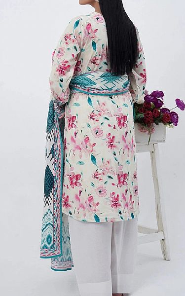 Khas Off White Lawn Suit (2 pcs) | Pakistani Lawn Dress in USA- Image 2
