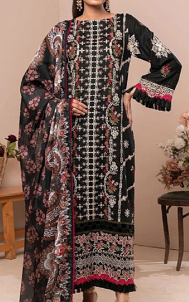 Khas Black Lawn Suit | Pakistani Lawn Dress in USA- Image 1