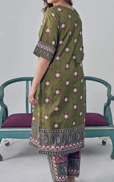 Khas Muddy Green Lawn Suit (2 pcs) | Pakistani Lawn Dress in USA- Image 2