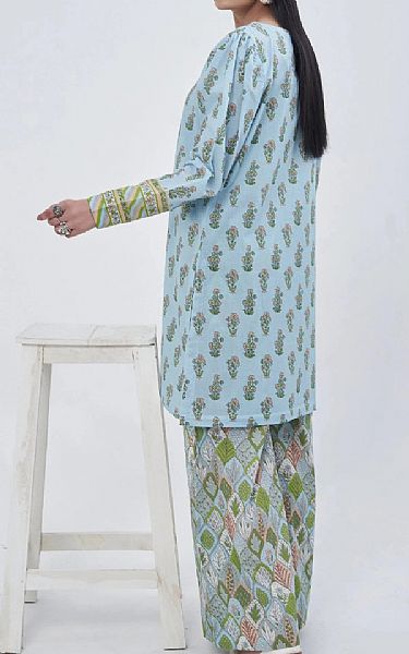 Khas Light Blue Lawn Suit (2 pcs) | Pakistani Lawn Dress in USA- Image 2