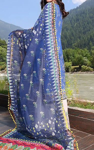 Khas Navy Blue Lawn Suit | Pakistani Lawn Suits- Image 2