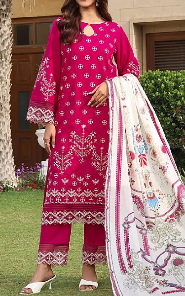 Khas Hot Pink Lawn Suit | Pakistani Lawn Suits- Image 1