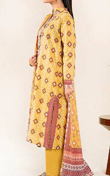 Khas Yellow Lawn Suit | Pakistani Lawn Dress in USA- Image 2