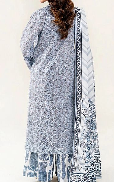 Khas Cadet Grey Lawn Suit | Pakistani Lawn Dress in USA- Image 2