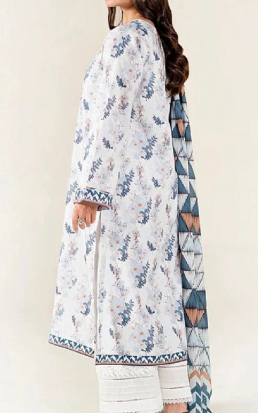 Khas Off White Lawn Suit (2 pcs) | Pakistani Lawn Dress in USA- Image 2