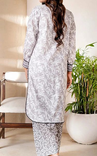 Khas Light Grey Lawn Suit (2 pcs) | Pakistani Lawn Dress in USA- Image 2
