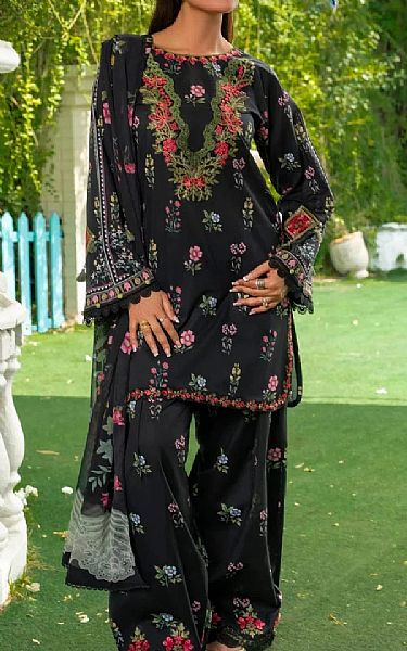 Khas Black Lawn Suit | Pakistani Lawn Dress in USA- Image 1