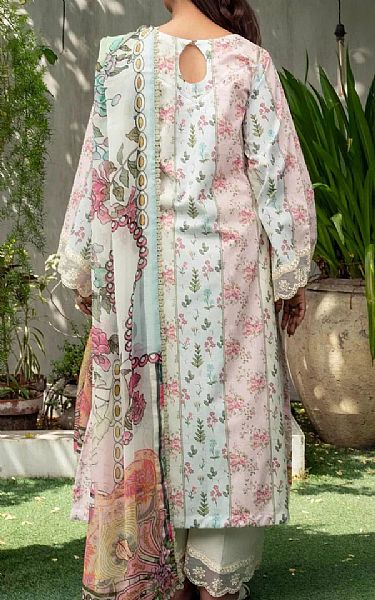 Khas Light Blue/Light Pink Lawn Suit | Pakistani Lawn Dress in USA- Image 2