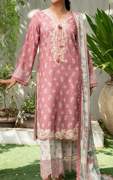 Khas Tea Pink Lawn Suit | Pakistani Lawn Dress in USA- Image 1