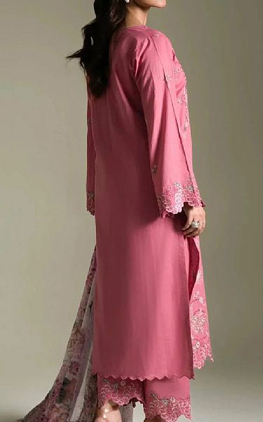 Khas Rose Pink Lawn Suit | Pakistani Lawn Dress in USA- Image 2