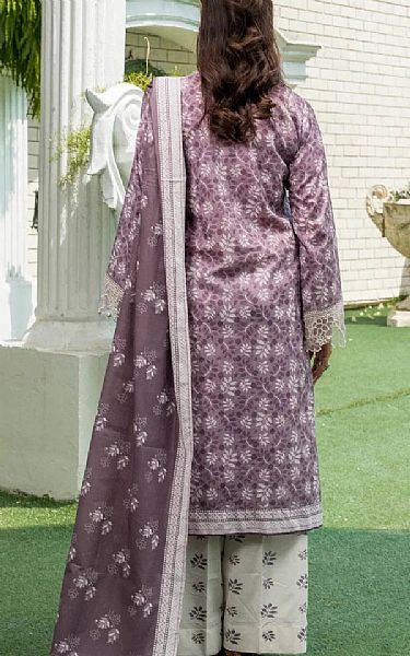 Khas Lavender/Off White Lawn Suit | Pakistani Lawn Dress in USA- Image 2