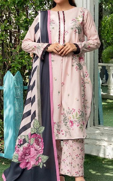 Khas Light Pink Lawn Suit | Pakistani Lawn Dress in USA- Image 1