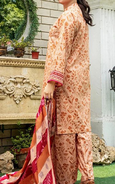 Khas Light Peach Lawn Suit | Pakistani Lawn Dress in USA- Image 2