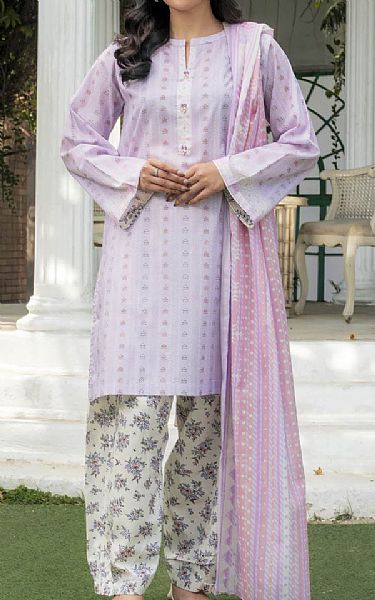 Khas Lavender Lawn Suit | Pakistani Lawn Dress in USA- Image 1