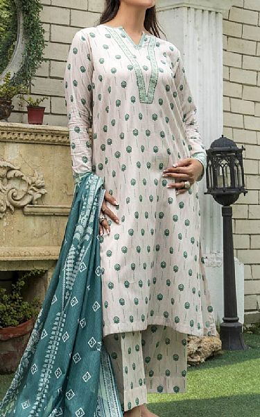 Khas Off White Lawn Suit | Pakistani Lawn Dress in USA- Image 1