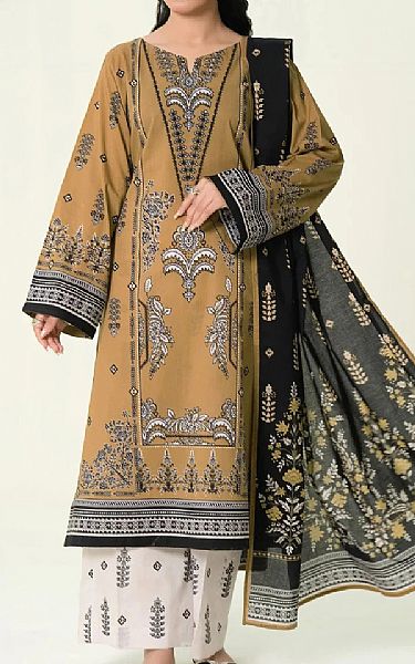 Khas Camel Lawn Suit | Pakistani Lawn Dress in USA- Image 1
