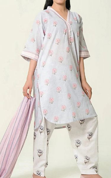 Khas Light Grey Lawn Suit | Pakistani Lawn Dress in USA- Image 1