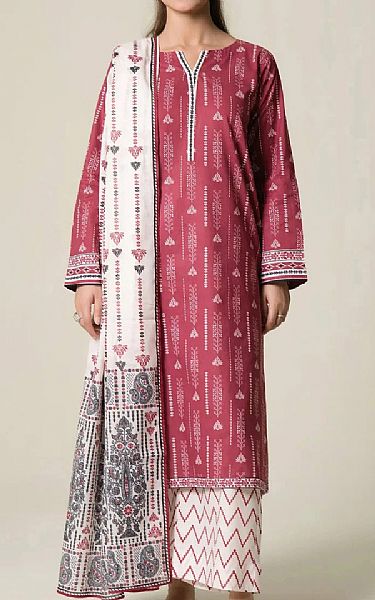 Khas Cranberry Lawn Suit | Pakistani Lawn Dress in USA- Image 1