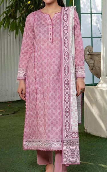 Khas Baby Pink Lawn Suit | Pakistani Lawn Dress in USA- Image 1