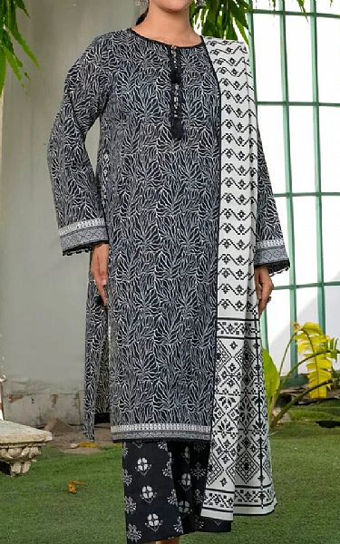 Khas Black/Off White Lawn Suit | Pakistani Lawn Dress in USA- Image 1