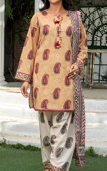 Khas Fawn Lawn Suit | Pakistani Lawn Dress in USA- Image 1